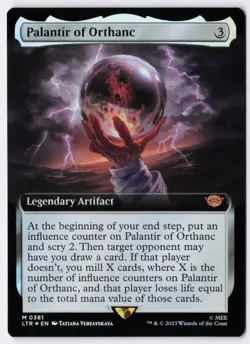 Palantir of Orthanc - Foil - Extended Art - MTG Universes Beyond: LOTR - RareCo - Image 1