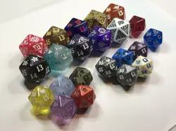 22 mtg Spindown Dice lot - 10 Oversized - Game Dice d20 - Magic Dice - Tarkir - Image 2