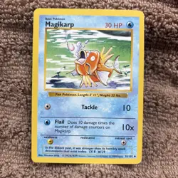 Pokemon TCG Magikarp Base Set, Shadowless Uncommon Card 35/102 LP - Image 1