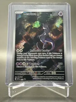 Mewtwo - SVP052 151 UPC Promo Illustration Rare Pokemon - NM - Image 1