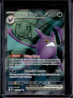 2025 Pokemon Destined Rivals Team Rocket's Crobat ex #217/182 - Image 1