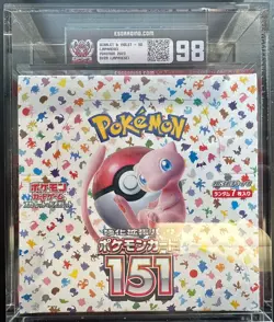 Pokemon TCG Scarlet & Violet 151 Booster box sealed ESPORTS GRADING 98!💎🔥 - Image 1