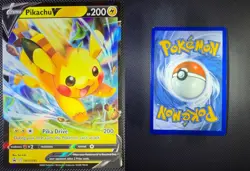 PIKACHU V SWSH285 PROMO SWSH BLACK STAR POKEMON HOLO NM - Image 3