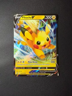 PIKACHU V SWSH285 PROMO SWSH BLACK STAR POKEMON HOLO NM - Image 1