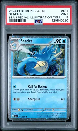 2024 POKEMON SFA EN-SHROUDED FABLE #011 SEADRA PSA 9 - Image 1