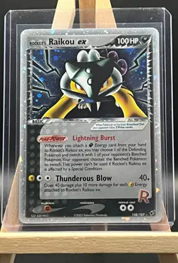 Rocket's Raikou ex 108/107-Secret Rare Holo- Pokemon 2005 Ex Deoxys -NM - Image 1