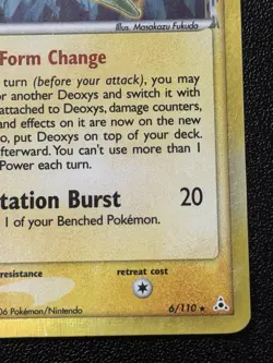 Deoxys 6/110 Holo Delta Species Speed Forme Pokemon Holon Phantoms LP - Image 4