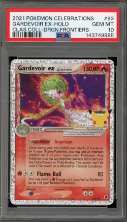 Pokemon Gardevoir ex Celebrations Classic Coll. Dragon Frontiers Holo #93 PSA 10 - Image 1