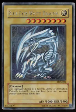 Blue-Eyes White Dragon DDS-001 Secret Rare Promo Yu-Gi-Oh - Image 1