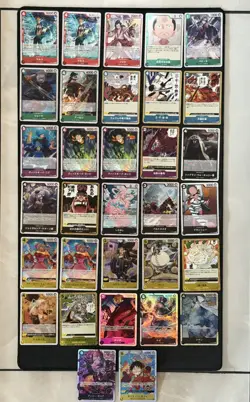 One Piece TCG English 32 R and SR card lot - Image 1