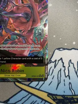One Piece Nico Robin OP09-107 Character Rare Parallel English Card - Image 5