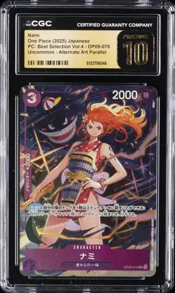 2025 ONE PIECE PC: BEST SELECTION VOL. 4 JPN #OP09-070 NAMI CGC 10 PRISTINE - Image 1
