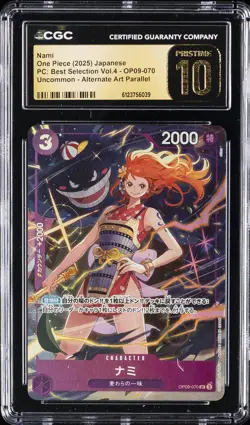 2025 ONE PIECE PC: BEST SELECTION VOL. 4 JPN #OP09-070 NAMI CGC 10 PRISTINE - Image 1