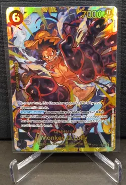 Monkey D Luffy Secret Rare OP10-118 Card Bandai One Piece CCG Royal Blood - Image 1