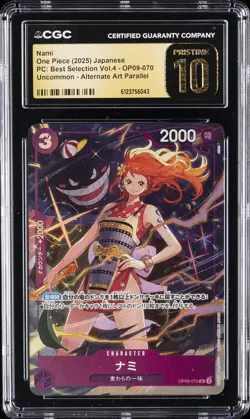2025 ONE PIECE PC: BEST SELECTION VOL. 4 JPN #OP09-070 NAMI CGC 10 PRISTINE - Image 1