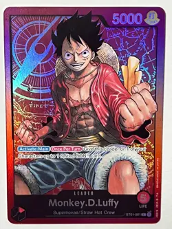Monkey.D.Luffy ST01-001 One Piece Starter Deck 1 Straw Hat Crew Foil - Image 1