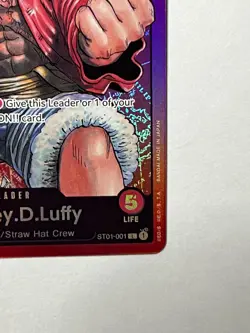 Monkey.D.Luffy ST01-001 One Piece Starter Deck 1 Straw Hat Crew Foil - Image 5