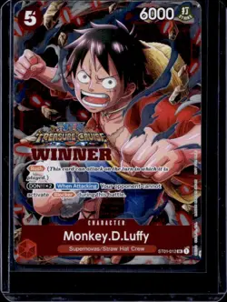 2023 One Piece Monkey D Luffy Treasure Cruise Tournament Promo SR #ST01-012 - Image 1