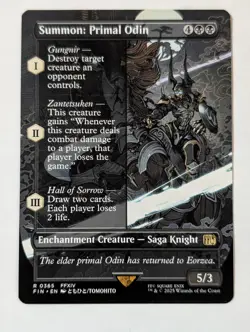 MTG: Summon: Primal Odin | Final Fantasy | Borderless | NM - Image 1