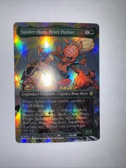 Spider-Ham, Peter Porker (Borderless Foil) Marvel's Spider-Man Mtg Spm - Image 1