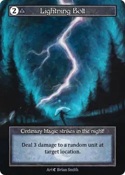 Sorcery Contested Ream Lightning Bolt (Team Covenant Promo) (Foil) - Beta - Image 1
