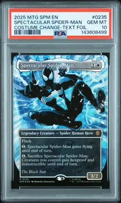 2025 MTG MARVEL'S SPIDER-MAN BORDERLESS SPECTACULAR SPIDER-MAN PSA 10 - Image 1