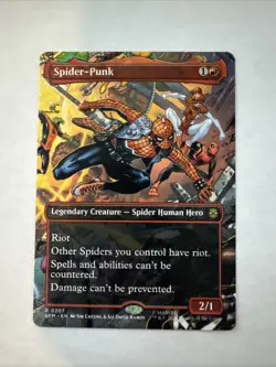 Spider-Punk (0207) (Borderless) Marvel's Spider-Man Regular Mtg Spm - Image 1