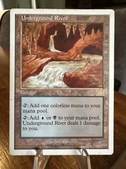MTG 6th Edition Underground River (LP) - Image 1