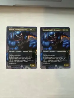 2x Venom, Deadly Devourer (Borderless) Marvel's Spider-Man: Eternal-Legal Mtg - Image 1