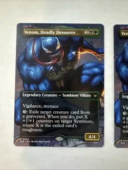 2x Venom, Deadly Devourer (Borderless) Marvel's Spider-Man: Eternal-Legal Mtg - Image 2