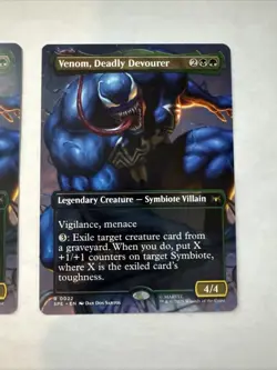 2x Venom, Deadly Devourer (Borderless) Marvel's Spider-Man: Eternal-Legal Mtg - Image 3