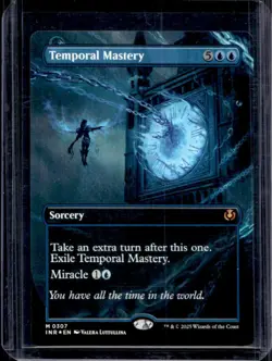 2025 Magic MTG Innistrad Remastered Temporal Mastery BL Foil Rare #0307 - Image 1