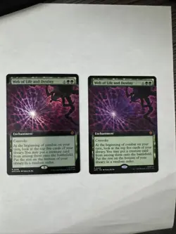 2x Web of Life and Destiny (Extended Art Foil + Ext Reg) Marvel's Spider-Man - Image 1