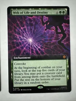 2x Web of Life and Destiny (Extended Art Foil + Ext Reg) Marvel's Spider-Man - Image 3