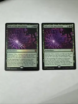 2x Web of Life and Destiny (Foil + Regular) Marvel's Spider-Man Regular Mtg Spm - Image 1