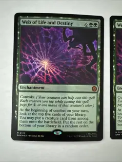 2x Web of Life and Destiny (Foil + Regular) Marvel's Spider-Man Regular Mtg Spm - Image 2