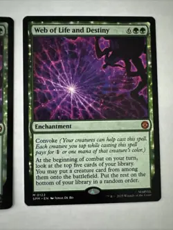 2x Web of Life and Destiny (Foil + Regular) Marvel's Spider-Man Regular Mtg Spm - Image 3