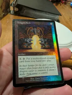 Magic: The Gathering Dragon Arch Artifact Foil 135/143 Dana Knutson 2001 HP - Image 1