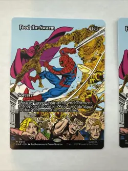 2x Feed the Swarm (Borderless) Marvel Universe Eternal-Legal Spider-Man Mtg Spm - Image 2