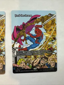 2x Feed the Swarm (Borderless) Marvel Universe Eternal-Legal Spider-Man Mtg Spm - Image 3