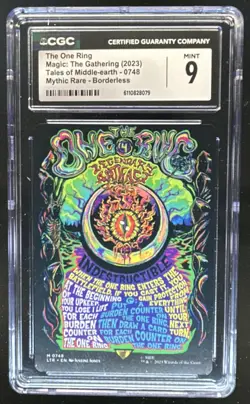 2023 Magic MTG Lord of Rings Tales Middle-Earth One Ring #0748 CGC 9 - Image 1