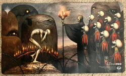 MTG Seb McKinnon Dirge of Dread Playmat Signed Kickstarter - Image 1