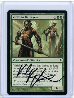 Viridian Betrayers New Phyrexia Signed Artist Proof MTG - Image 1