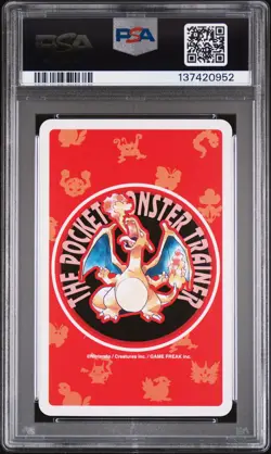 1996 POKEMON RED VERSION PLAYING CARDS 7 OF SPADES #109A KOFFING PSA 10 - Image 2