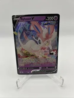 074/203 Sylveon V Prize Pack Series 1 Stamped Play Pokemon TCG Evolving Skies - Image 1