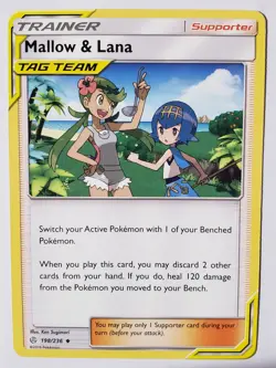 Mallow Lana 198/236 LP / VLP - Cosmic Eclipse Pokemon Card $2 Combined Shipping - Image 1