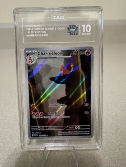 Pokemon TCG Charmeleon 169/165 Scarlet Violet 151 Illustra. Rare TAG Gem Mint 10 - Image 1