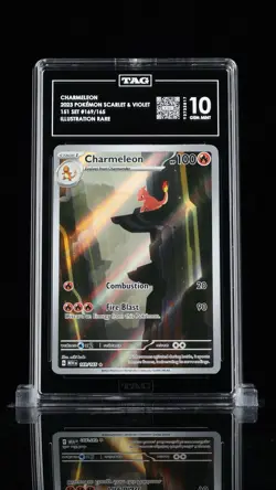Pokemon TCG Charmeleon 169/165 Scarlet Violet 151 Illustra. Rare TAG Gem Mint 10 - Image 4