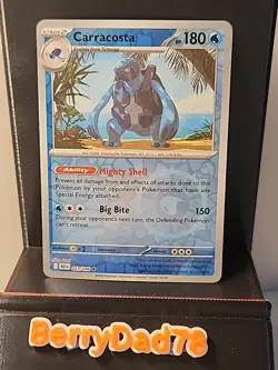 Carracosta 023/086 Sv: Black Bolt Reverse Holo Pokemon TCG NM - Image 1