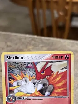 Pokemon TCG Blaziken 1/17 Holo Rare Pop Series 1 2006 - Image 2